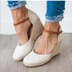 Canvas Espadrille Wedges